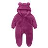 Infant Fleece-Lined Onesie For Baby Outings And Crawling Baby Romper