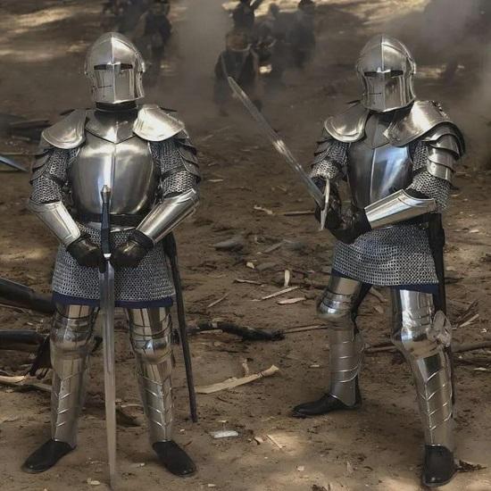 Full Body Barbuta Armor Masterpiece of Medieval Protection Knight Full Plate Armor for Cosplay  LARP Costume