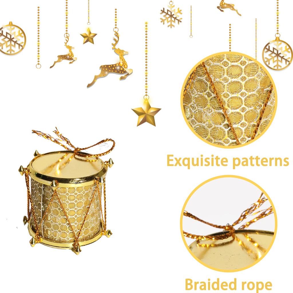 Christmas Tree Decorations Pendant Hanging Multicolor Electroplating Xmas Ornament Ball Merry Christmas Ball Set Party Supplies