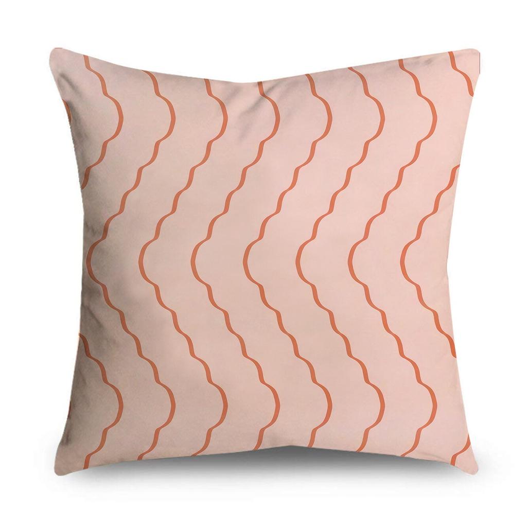 pink patterned cushion