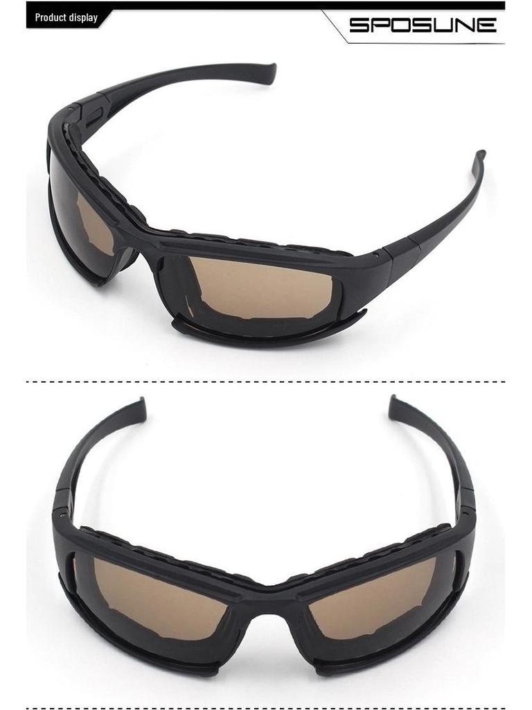 Dais Style Outdoor Cycling Glasses and CS Tactical Motorcycle Goggles with X7 Polarized Set