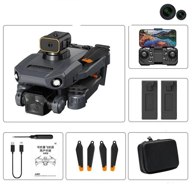 Nieuwe P8 Pro Borstelloze Drone Obstakel Vermijding ESC Dubbele HD Camera WIFI FPV Opvouwbare Quadcopter Cadeau Speelgoed voor Kinderen