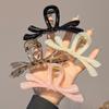 Sweet Jelly Color Large Irregular Ribbon Bow Hair Clip Claw French Style Shark Ponytail Clip Hairpin Hair Accessories Headwear