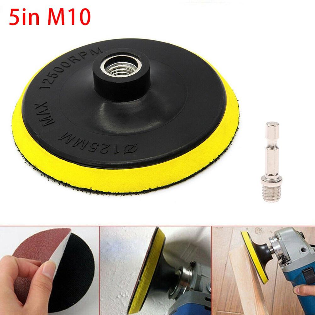 Buffing Pad Sanding Pad 5 Inch/125mm Black M10 Polyurethane Yellow For Most Kinds Of Rotary Tools High Quality
