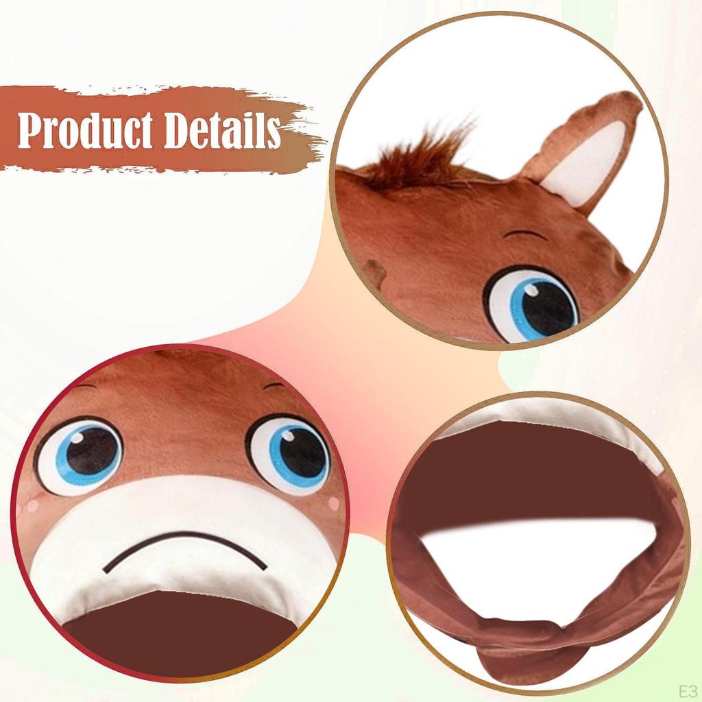 Horse Hat Cartoon Novelty Headdress for Role Play Cosplay Winter Festival