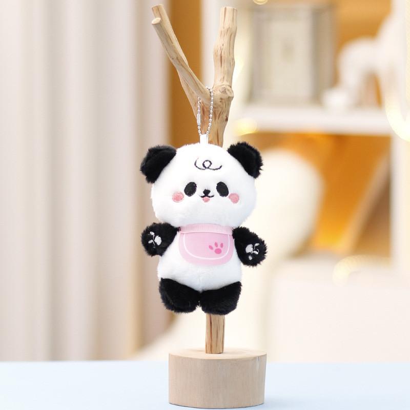 Bear Panda Brown Cat Elephant Rabbit Plush Keychain Toys Cartoon Doll Gifts