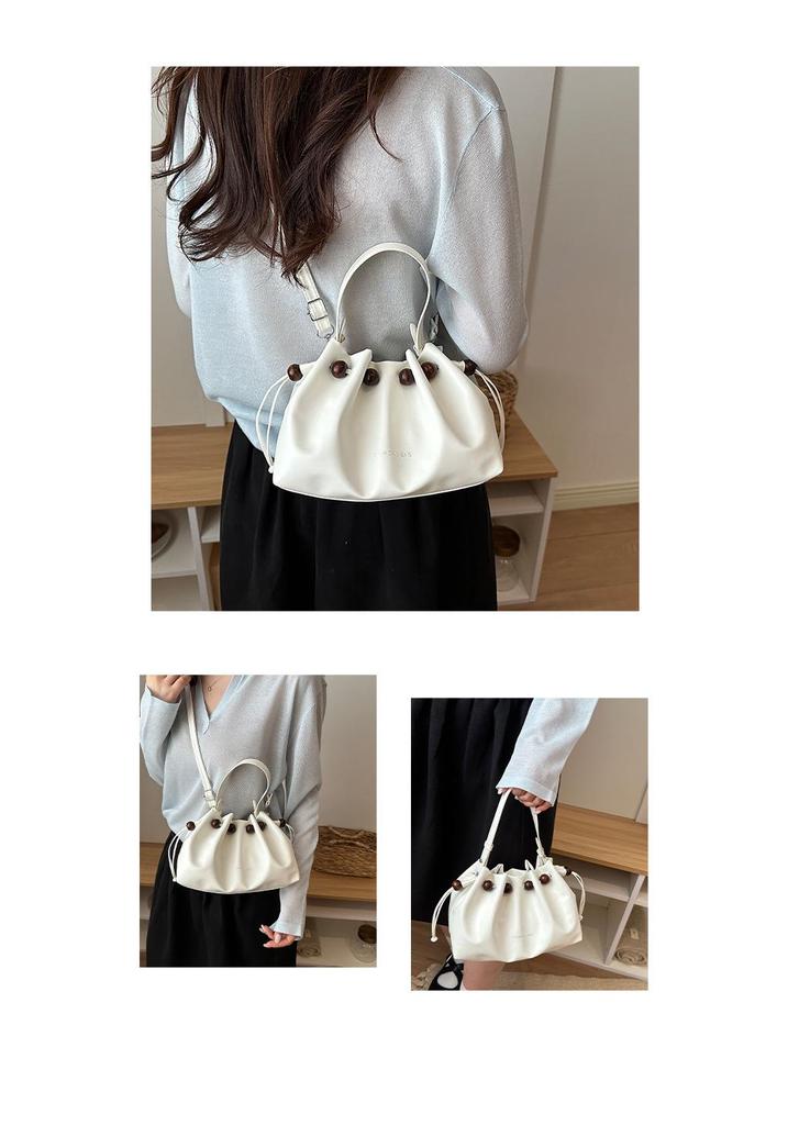 Korean Stylish Niche Women's Drawstring Bucket Shoulder Bag