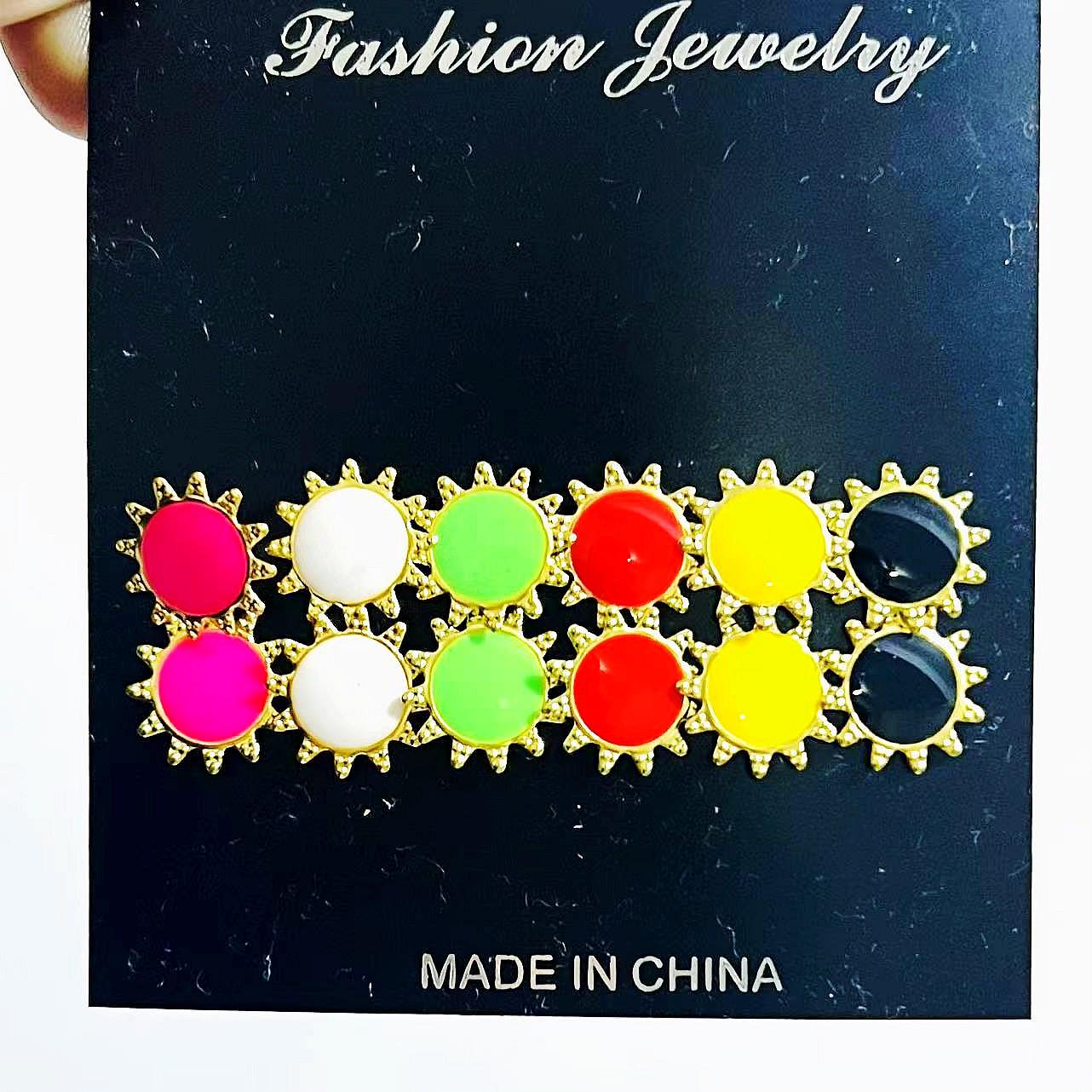 

XP17 Женский ретро геометрический набор серег-колец с бабочками и жемчугом Alloy