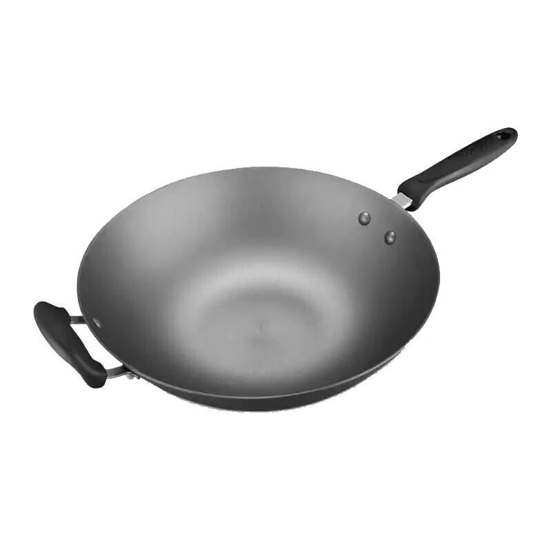 SUPOR 32cm Non-Coated Cast Iron Double-Handle Wok