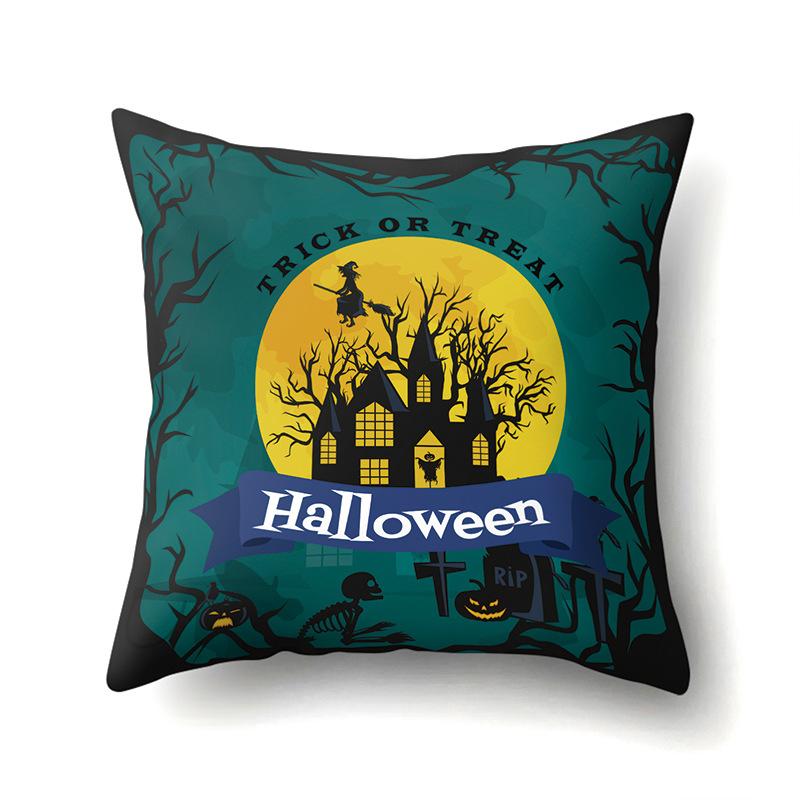 Halloween Pillowcase Car Waist Pillow Pumpkin Sofa Cushion Cover Office Home Living Room Pillowcase