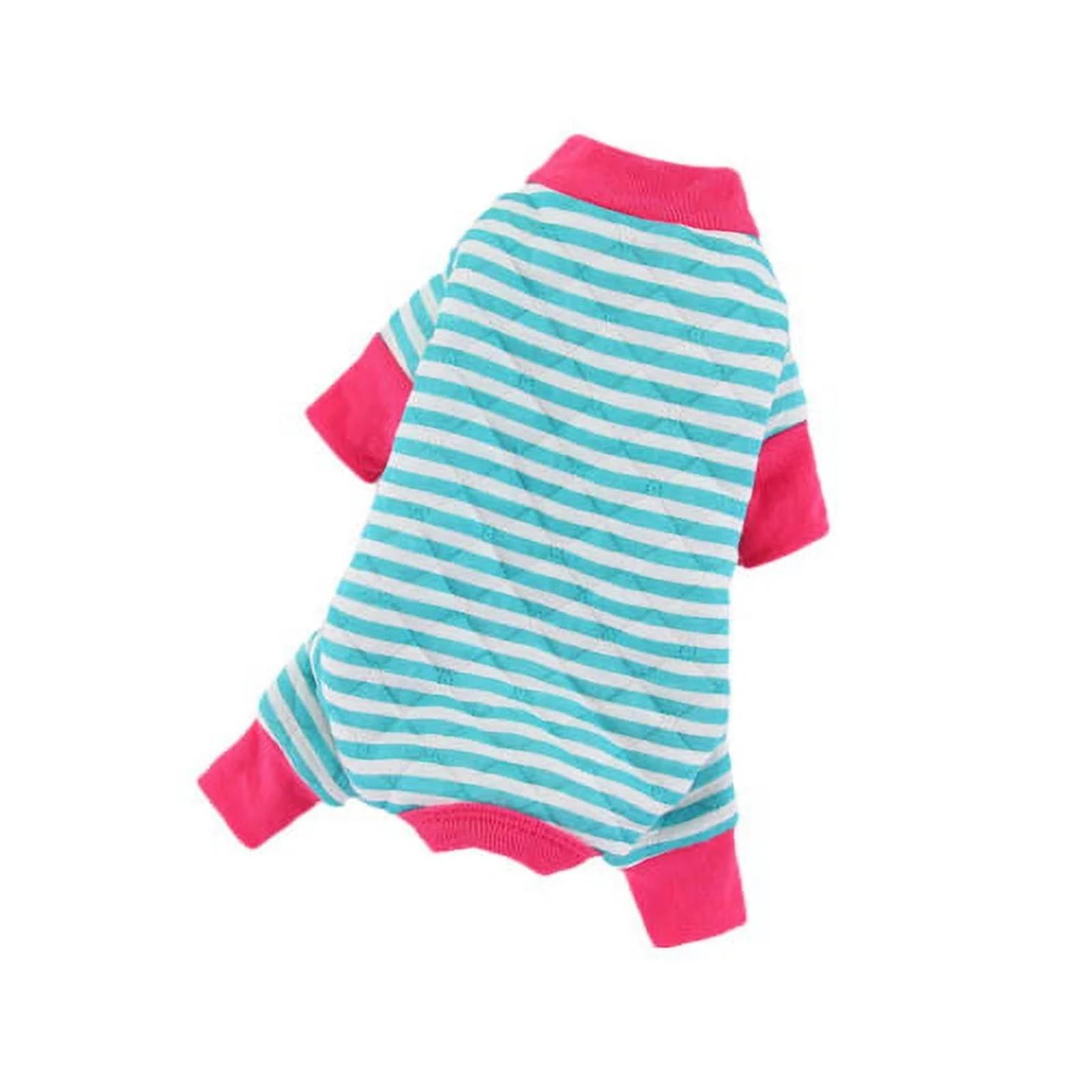 

Soft, Cotton Striped Bodysuit For Cute Striped Rompers For Dogs And Cats, Comfortable Play And Sleepwear. S небо синє кольору