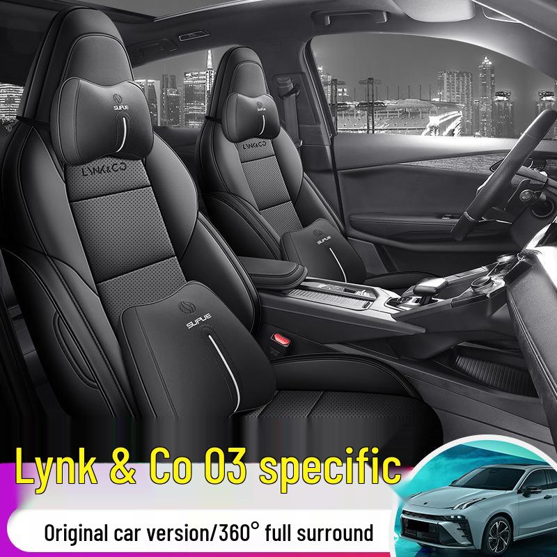 Lynk&Co 03 All-Season Leather Seat Cover for Five-Seater - Universal Full Coverage