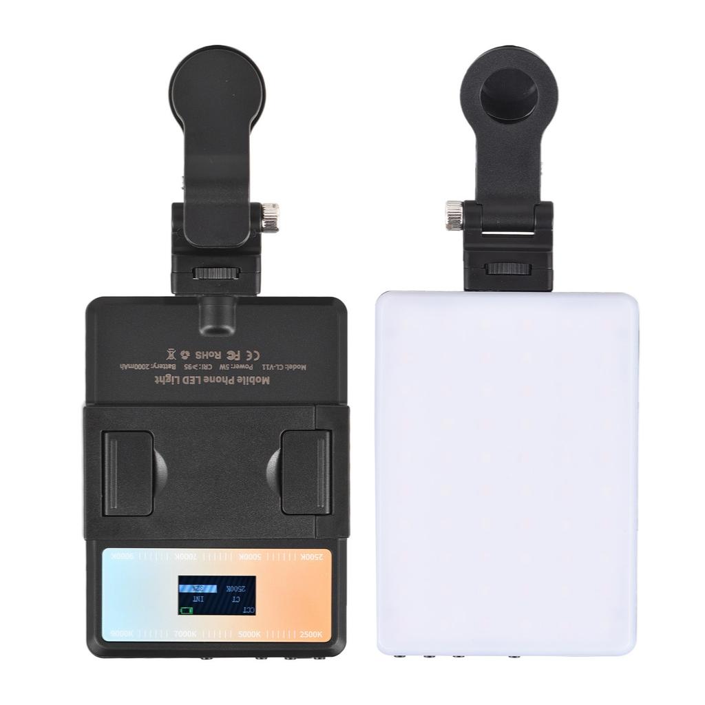 5W RGB Photography Lamp Bi Color LED Light Pocket Vlog Light 2500K 9000K Color Temperature Dimmable with LCD Screen 78