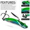 Long Cast Metal Spinner Jigging Lure - Rotating Bionic Bait for Zander Sea Fishing.