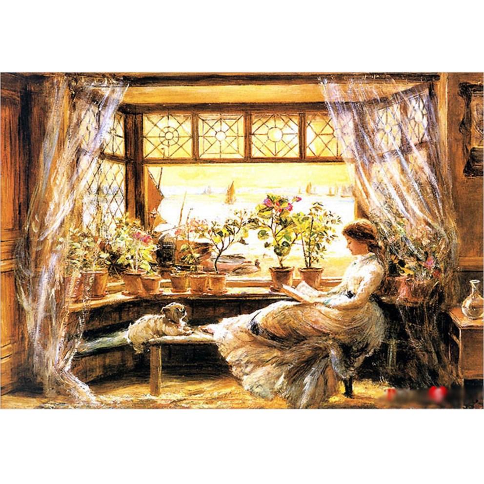 Puzzle Life Girl Reading Jigsaw Puzzle, 500 Pieces (Finished Size: 38 x 52 cm)