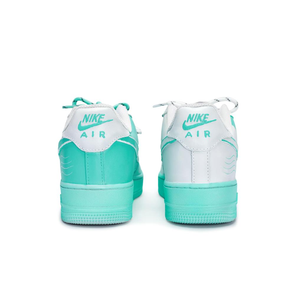 Nike Air Force 1 Rutschfeste Low-Top Skateboard-Schuhe Unisex Weiß Tiffany CW2288-111(Team80-SBOX)