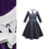 Wednesday Addams Costume Polyester School Uniform For The Addams Family