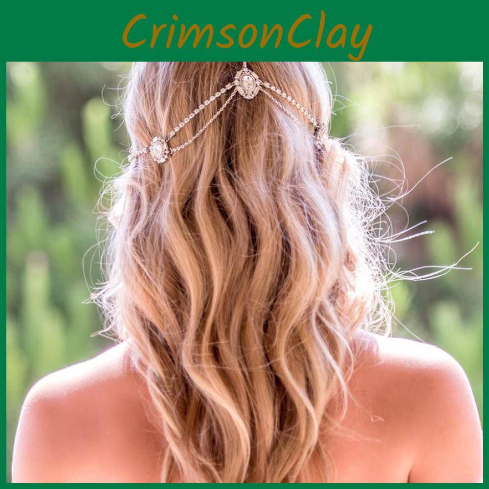 Decoration Rhinestone Elegant With Multi Layer Chain Design Women Necklace