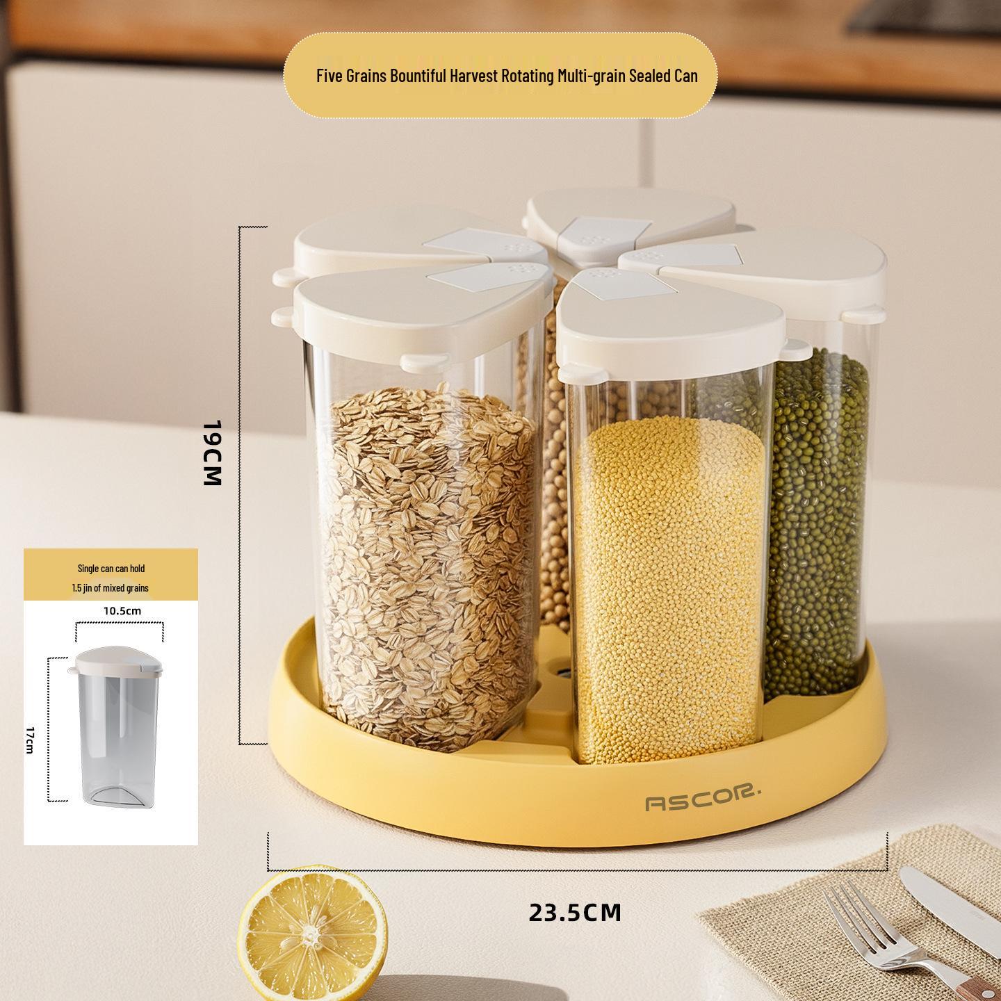 

Sure! Here is a rewritten product name: Sealed Food-Grade Grain and Rice Storage Jar, Insect-Proof & Moisture-Proof.