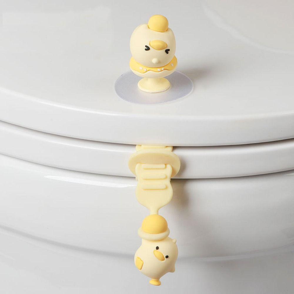 

Silicone Cartoon Toilet Lid Lifter Anti-Dirty Toilet Lid Handle Creative Bathroom