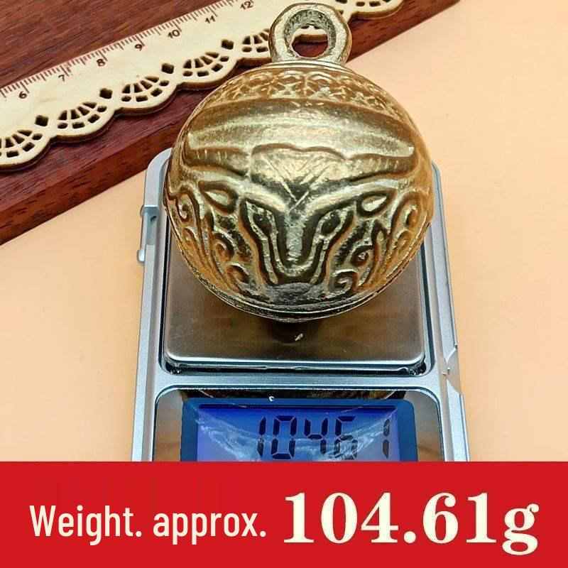 Copper Jingle Bell: Loud Bell for Dogs, Cows & Sheep - Door Pendant & Pet Collar Accessory