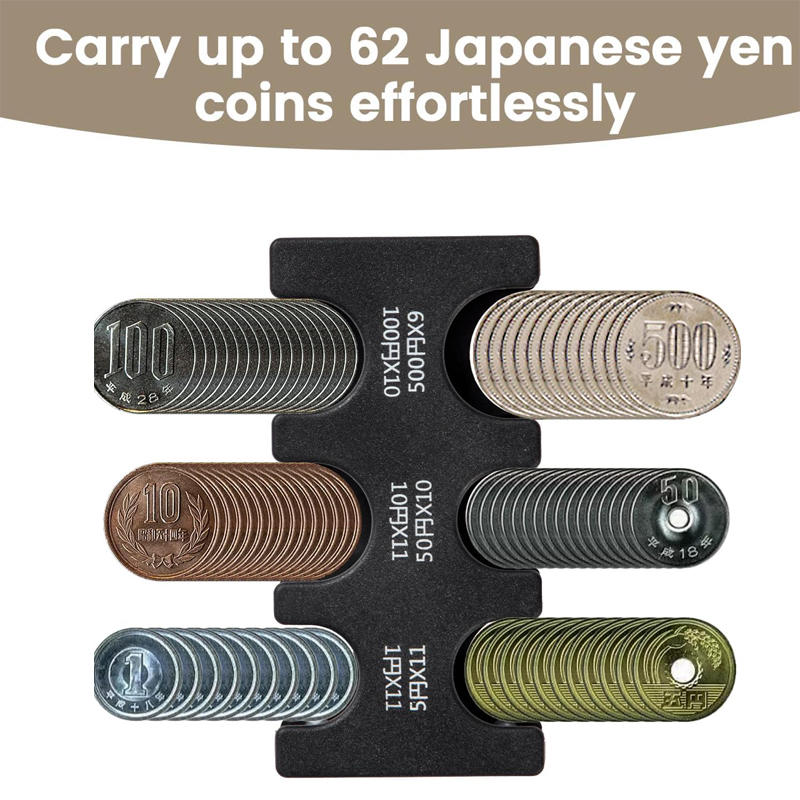 Mini Portable Coin Organizer Portable Plastic Coin Holder Multi-Slot Currency Storage Money Management New Travel Coin Purse