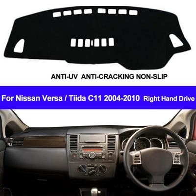 Rechte Auto-Armaturenbrett-Abdeckung, Dash-Matte, Anti-Sonne, für Nissan Versa Tiida C11 2004 2005 2006 2007 2008 2009 2010
