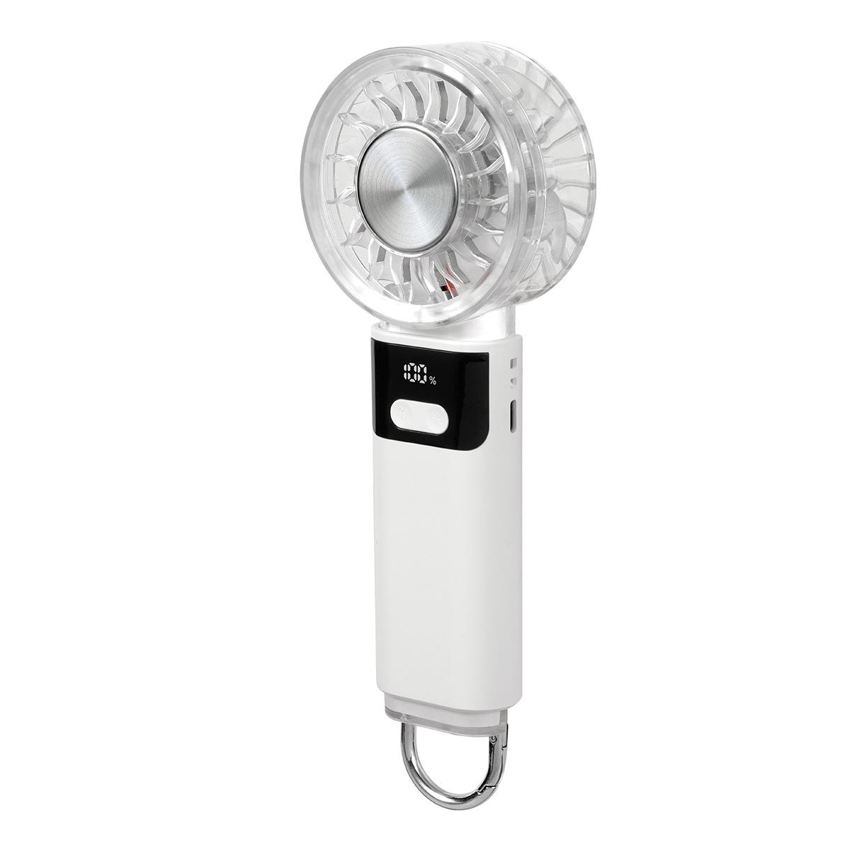2026 Portable Smart 5-Speed USB Mini Fan with Digital Display 215x90x43 mm