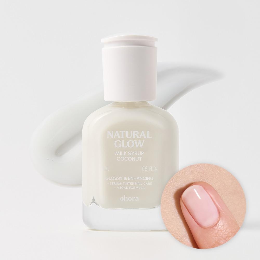 OHORA Întăritor de unghii tip sirop 15ml (10 culori) - Întăritor Profesional pentru Unghii cu Nuanță de Sirop Translucid