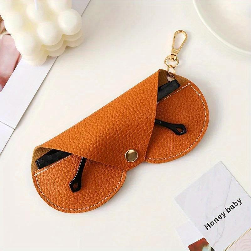 Sunglasses Box High Appearance Level Leather Bag Chain Portable Travel Sunglasses Glasses Universal Storage Bag