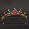 Coroană de Nuntă Bijuterii de Păr Accesorii de Păr de Mireasă Femei Coroană Baroc Strassuri Cristal Tiare Mireasă Regină Coroane de Petrecere Cadou