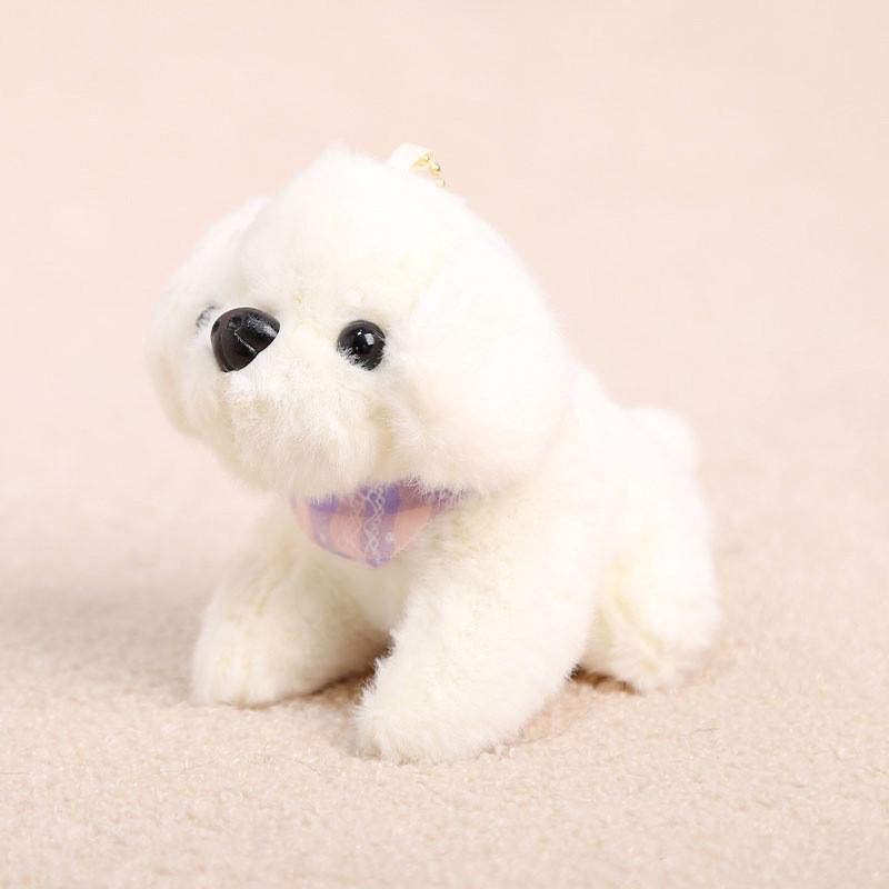 Plush Dog Keychain With Scarf For Kids And Teens Gift