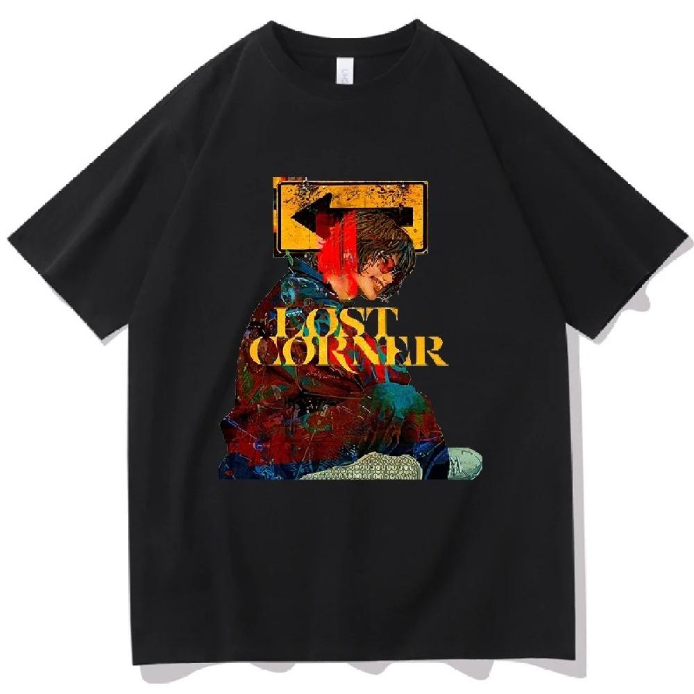 

2025 Kenshi Yonezu LOST CORNER T-Shirts Men Women Cotton Tshirt Rapper O-Neck Short Sleeve Tee Shirts Summer Hip Hop T Shirt XXXXXL чорний