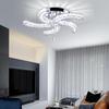 Modern K9 Crystal Led Ceiling Light Indoor Luxury Chandelier Windmill Designed Dining Room Plafon Living Room Decor Lamp Lustre