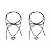 Simple Love Heart Aesthetic Necklace Fashion Simple Clavicle Chain Women Girls