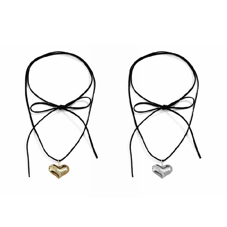 Simple Love Heart Aesthetic Necklace Fashion Simple Clavicle Chain Women Girls