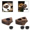 Reptile Feeding Tray, Faux Rock, Versatile Food and Water Bowl, Ledge for Gecko,
