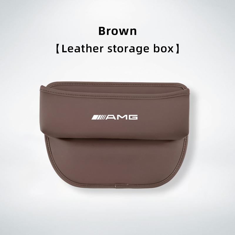 AATW1 Leather Car Seat Gap Organizer Box Leak-proof Storage Bag For Mercedes Benz AMG GLC W203 W206 W220 W205 W211 W212 W201 W210 W108