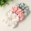 3 Pack Scrunchies for Women Hair Ties Bands Satin Hair Scrunchies for Girls Thick Curly Hair Ponytail Holders Cute Pony Tails