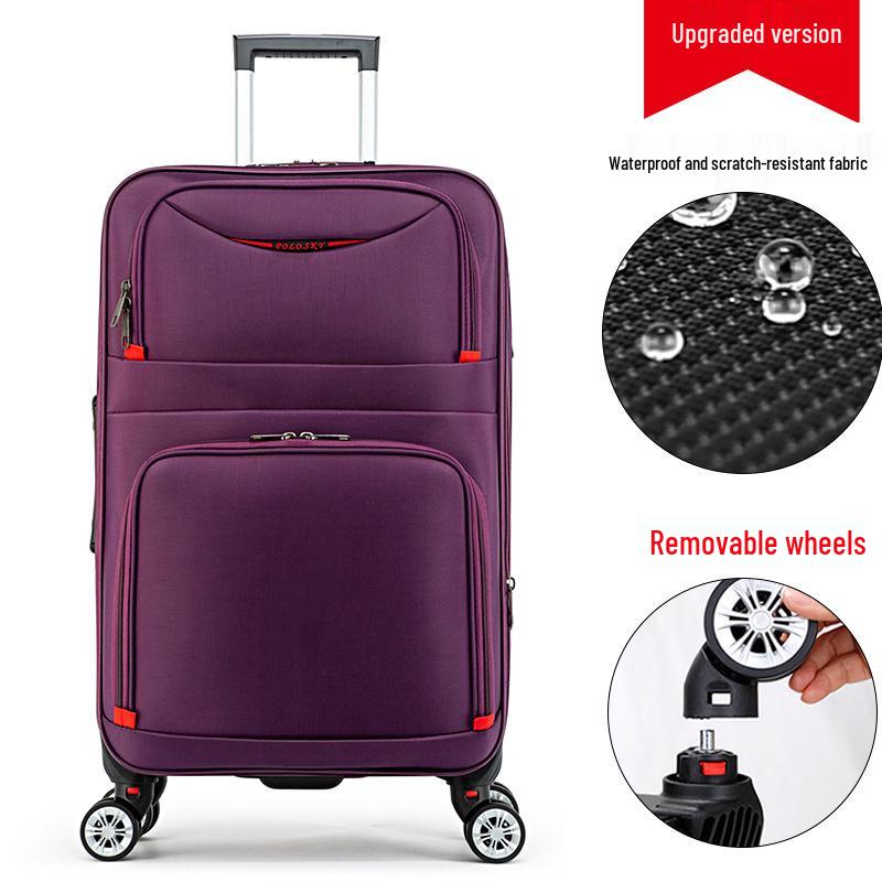 

Прочный чемодан из ткани Оксфорд с универсальными колесами, большой вместимости (24-28 дюймов), Мужской и женский чемодан на колесиках с защитой паролем. 24 inch - Standard Size, Recommended