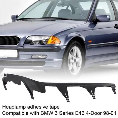 L/R Rubber Upper Headlight Lamp Cover Strip Trim 63128384486 63128384487 Compatible