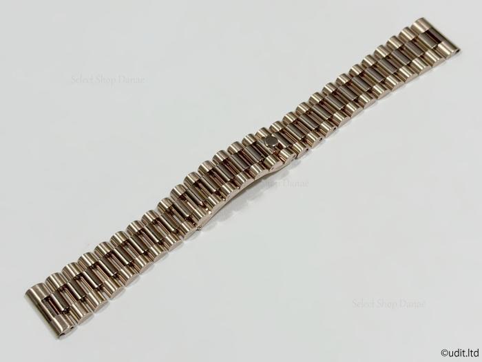 [USED] 20mm lug width Rolex compatible President bracelet watch strap rose