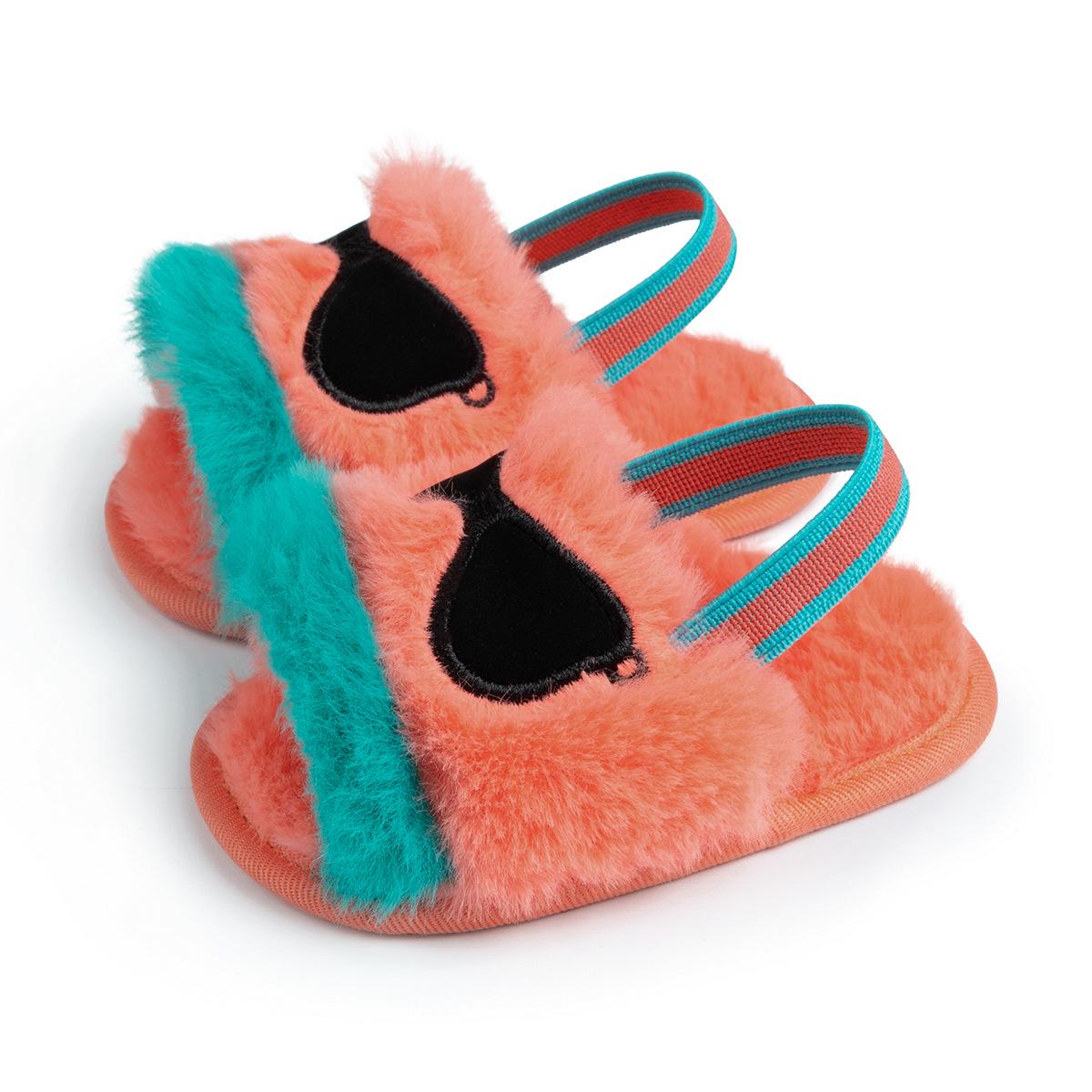 Hot-Selling Cartoon Plush Baby Slippers - Non-Slip Walker Shoes for Infants (0-1 Year) - Autumn/Winter 13cm (12-18 Months) / 43g