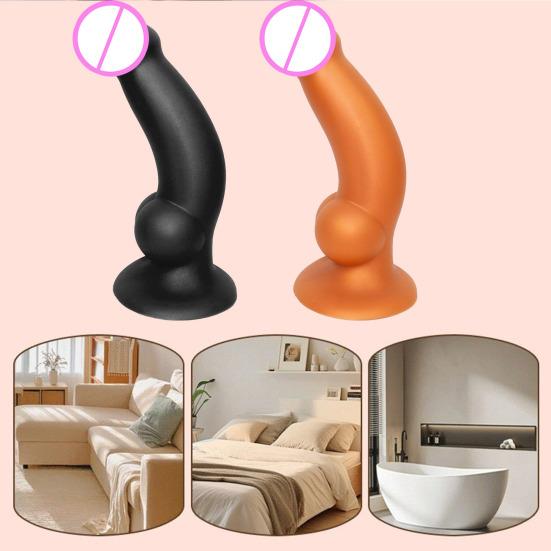 Liquid Silicone Butt Plugs for Men & Women, Soft Anal Training Dildo with Flared Base, Reusable Adult Sex Toy
