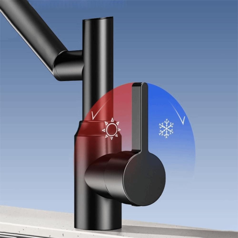 Stainless Steel Mechanical Arm Faucet Multifunctional Washbasin Faucet Kitchen Use