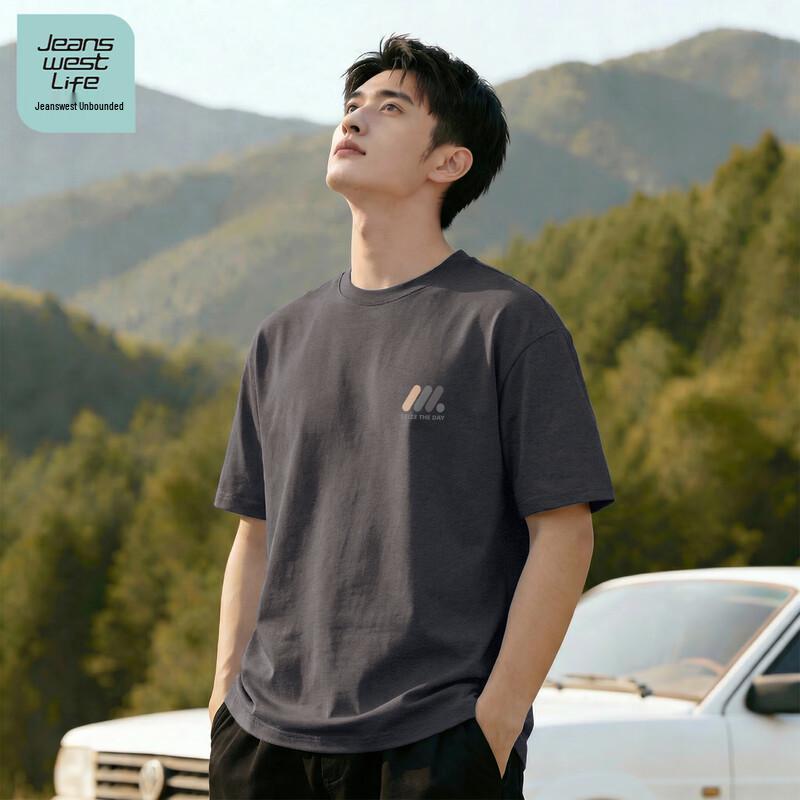 JEANSWEST LIFE Men s Printed Pure Cotton T-Shirt 3XL