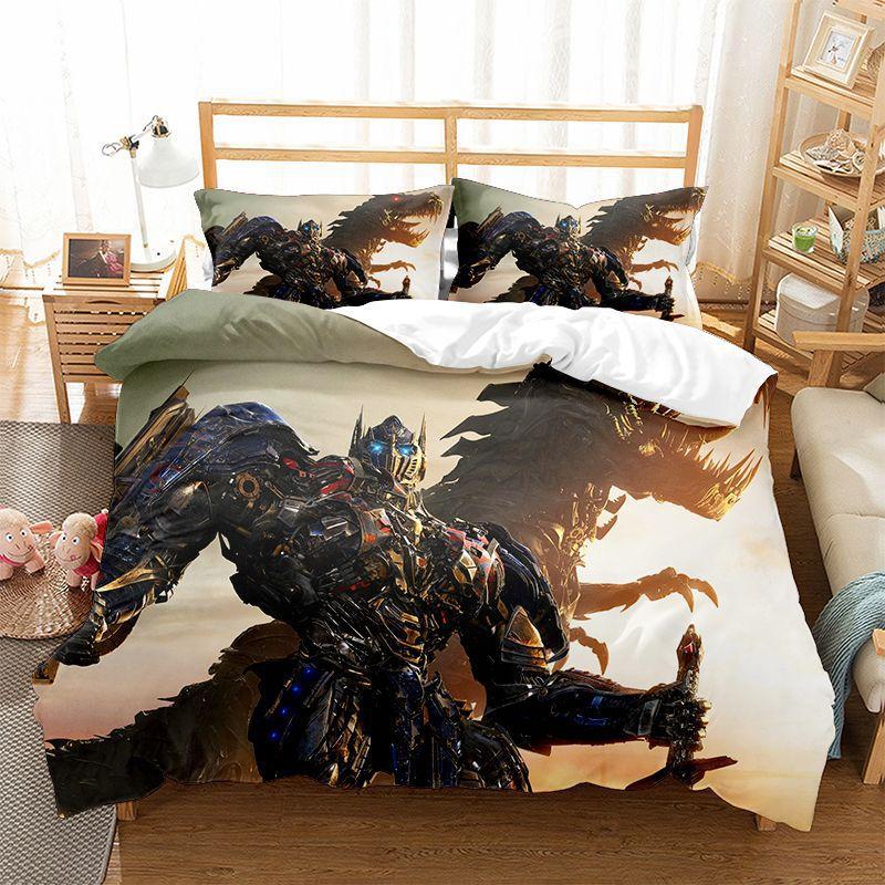 High Quality Movie Robot Bedding Set T-Transformers’ Duvet Cover Set teenage boys Quilt Cover For Gifts for children