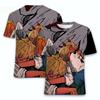 Chainsaw Man 3D Printed Short Sleeve, Suitable for Anime Conventions/