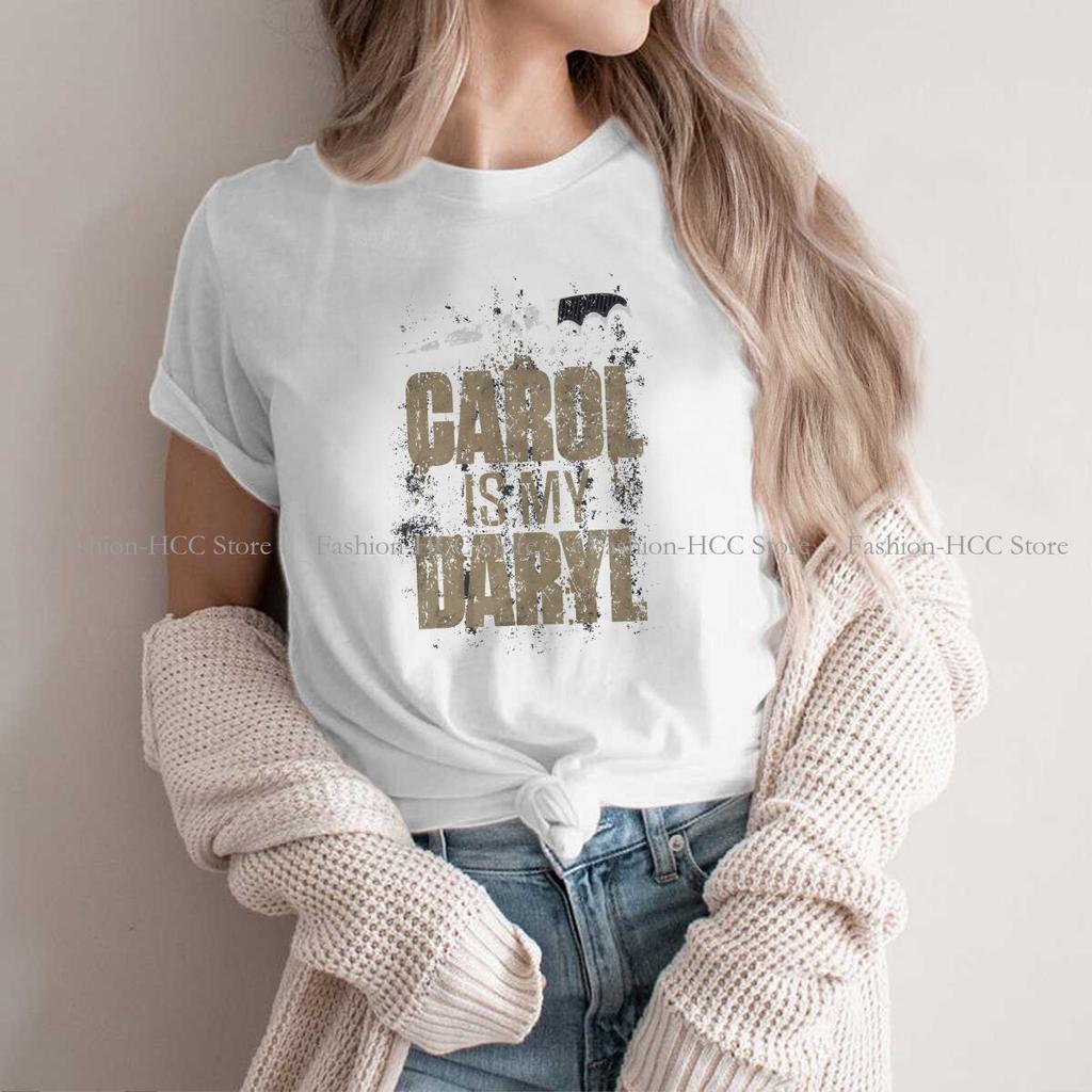 Carol Is My Daryl Round Collar Polyester Tshirt The Walking Dead Dary Dixon Original T Shirt Unisexs Tops Individuality