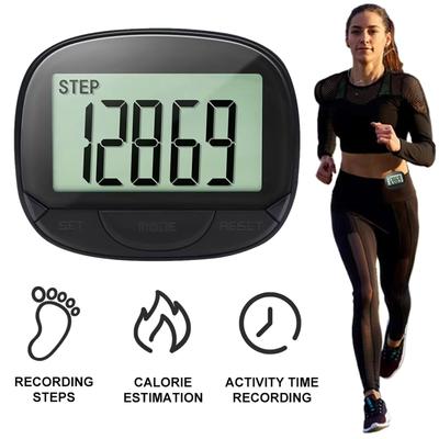 Step Counter Electronic Pedometer For Daily Exercise Large LCD Screen Long Lastings Battery Fitness Monitoring Tool